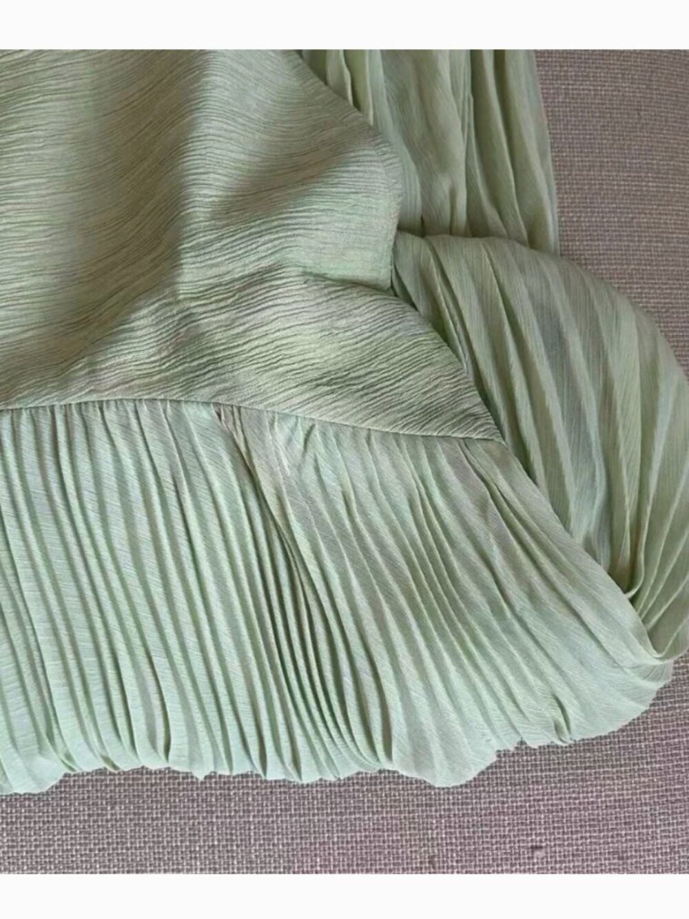 BEST Alexis Sunniva Maxi Dress Gown - Sage Pleated Party Cocktail Wedding - Picture 10 of 13